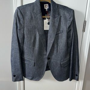ANNE KLEIN Chambray women’s blazer sz 8